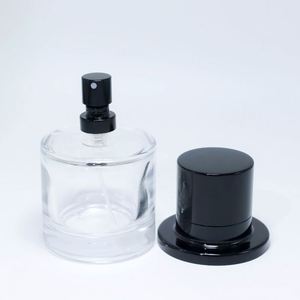 Bouteilles de parfum en verre transparent en gros 50ml 100ml, vaporisateur noir de luxe, sérigraphie, écologiques, anti-fuite, rechargeables - Product Image 4