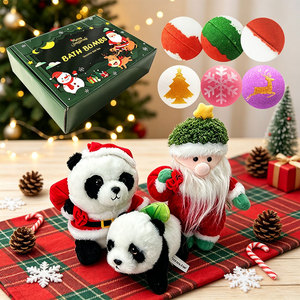 Boules de bain personnalisées OEM ODM pour Noël, jouets de bain moelleux, bombes de bain pour enfants, poupée de Noël parfumée à la lavande - Product Image 5