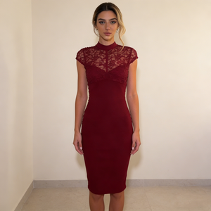 chinese dress ladies Short Semi-Formal Jacket Dress: R&M Richards 3594 Merlot / 6 main image 1