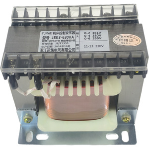 Transformateur de commande Yunwei Jbk3-630va 380V vers 220V 50/60Hz à bobinage en cuivre pour machine-outil - Product Image 1