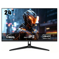 Écran de jeu pour PC LED 24 pouces, résolution 2K 2560*1440, 180 Hz, panneau IPS 1 ms, écran de bureau