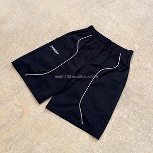 Custom High Quality Canvas <b>Wide</b> <b>Leg</b> Baggy Pants Removable Zipper <b>Shorts</b> Design 3m Reflective Stripe Oversized Work Pants for Men - Product Image 3