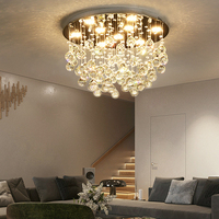 Nordique Deluxe Cristal Led Pendentif Lumière Moderne Cuisine Éclairage Salon Salle À Manger Chambre Lustre