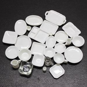 Plato Pequeño Hecho a Mano, Contenedor de Platos Pequeños, Simulación de Vajilla Miniatura para el Hogar, Accesorios de Resina - Product Image 2