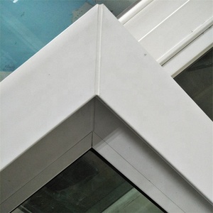 Materiale PVC orizzontale insonorizzato Hotel Villa U profilo ingresso stabile cornice di vetro pieghevole schermo feritoia finestra scorrevole <span class=keywords><strong>cerniera</strong></span> - Product Image 5