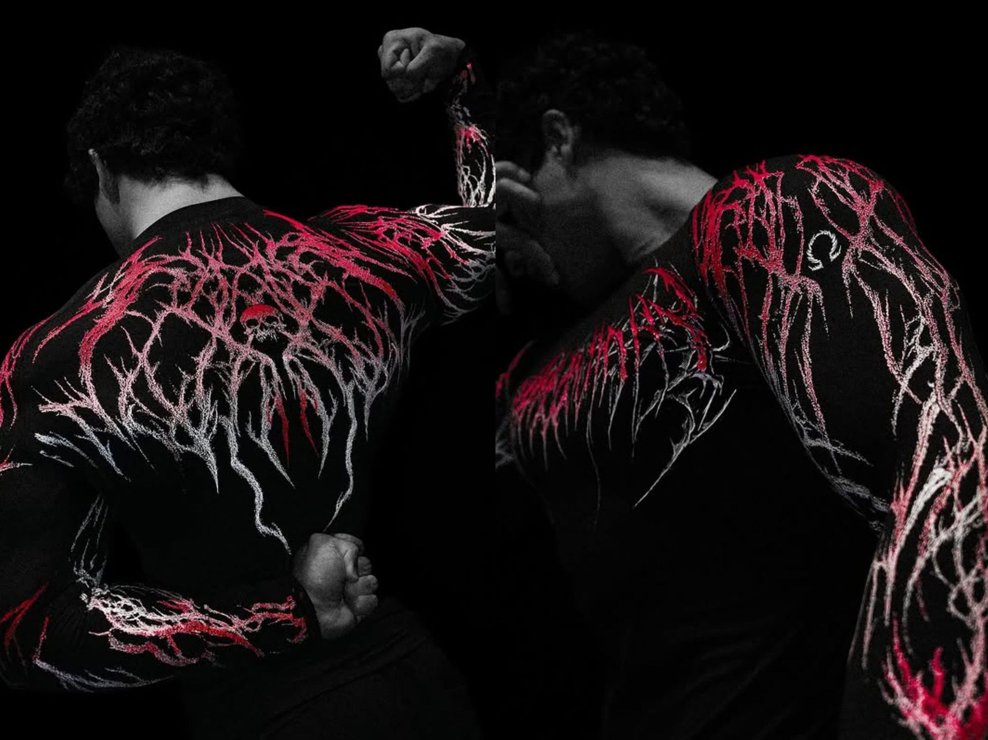 Black bloom red