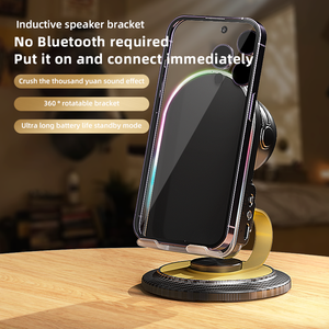 Wireless Induction Audio <b>Speaker</b> 3 in 1 with Phone Stand Wireless Charging RGB 180. Adjustable Holder for Phone Pad - Product Image 1