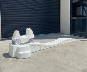 Child Outdoor Play Step Three up and Down <strong>Roller</strong> <strong>Coaster</strong> Game All White Color <strong>Roller</strong> <strong>Coaster</strong> - Product Image 6