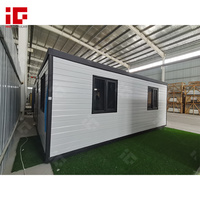 Maison conteneur extensible à toit plat, mini-maison préfabriquée, maisons modulaires préfabriquées, maisons mobiles de luxe pour habitation