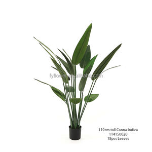 Directo de fábrica Artificial <span class=keywords><strong>Canna</strong></span> Lily Tree Tropical Palm Tree Banana Leaf Plants en maceta para Decoración - Product Image 4