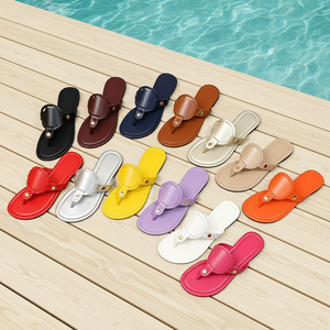 Sandalias Planas de Alta Calidad para Mujer, Diseño 2026, con Caja, Antideslizantes, Estilo Torys and Burching - Product Image 1