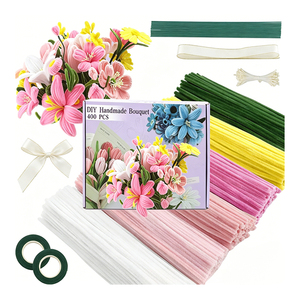 ชุดอุปกรณ์การศึกษา DIY ลวดเชนิลล์นุ่ม วัสดุทำความสะอาดท่อ สำหรับเด็ก กิจกรรมการเรียนรู้แสนสนุก และงานประดิษฐ์ตกแต่ง ลวดทำความสะอาดท่อ - Product Image 4