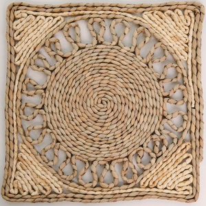 Hand-Woven Seagrass <strong>Table</strong> Placemats and Drink Food Storage <strong>Basket</strong> for Home or Restaurant Use - Product Image 1