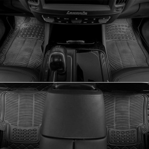 Alfombrillas para coche, paquete de 4, PVC antideslizante, ajuste universal para coches con opción de impresión de logotipo - Product Image 1