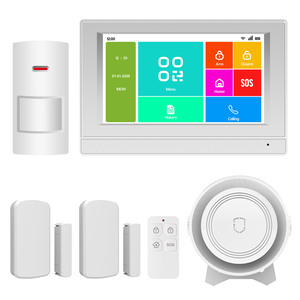 7inch cảm ứng bàn phím iOS và Android tuya cuộc sống thông minh 4 gam GSM Wifi Báo động Hệ thống an ninh với ngôn ngữ khác nhau - Product Image 1