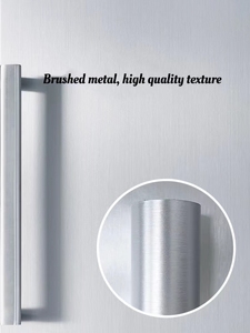 Papel de contacto de acero inoxidable de metal <span class=keywords><strong>blanco</strong></span> para refrigeradores y otros <span class=keywords><strong>muebles</strong></span>, papel tapiz de película de <span class=keywords><strong>vinilo</strong></span> autoadhesivo - Product Image 6