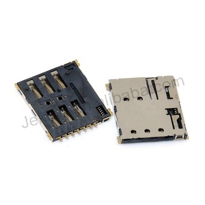 Jeking C036 Nano-<span class=keywords><strong>SIM</strong></span> chủ thẻ đẩy-đẩy loại 7pin Mini <span class=keywords><strong>Sim</strong></span> Thẻ Ổ cắm nano <span class=keywords><strong>Sim</strong></span> thẻ kết nối - Product Image 1
