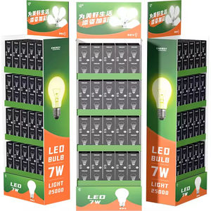 Индивидуальная светодиодная картонная стойка с многослойными бумажными полками для напольного использования в розничных рекламных акциях освещения - Product Image 6