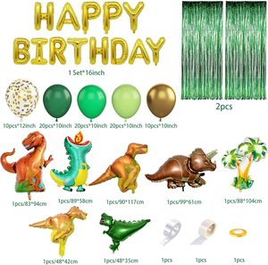 Decorazioni per Festa di Compleanno a Tema Dinosauro Kit Arco di Palloncini Verdi e Dorati per Forniture per Feste di Compleanno per Bambini - Product Image 5