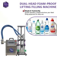 Machine de remplissage à double tête anti-mousse Swift-Fill haute efficacité pour liquides (vin, miel, yaourt, lait) en bouteilles, de qualité alimentaire