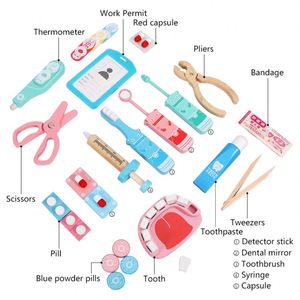 Juego de Disfraces de Dentista para Niños, Juguete de Imitación con Estetoscopio, Termómetro y Kit de Doctor para Niños Pequeños - Product Image 2
