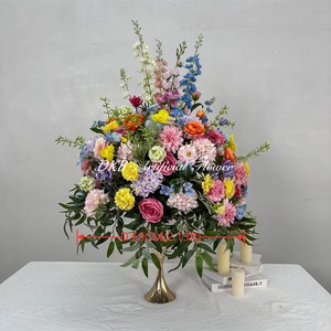 Factory Low Price Custom light pink large flower ball mix color Silk pink Rose Wedding Flower Balls plants for events Decoration - Product Image 2