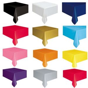 137 by 183CM Stylish Monochrome PEVA Tablecloth Disposable & Heavy Duty 137x183cm Size Party Accessory - Product Image 3