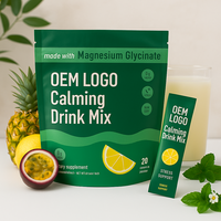 Poudre de citron aux électrolytes et extraits de plantes Super Calm en sachets, qualité alimentaire, pour l'hydratation et la relaxation – Vente en gros
