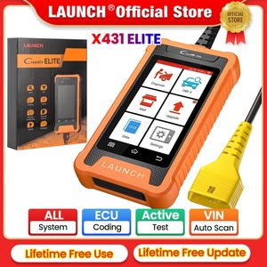Outil de diagnostic professionnel LAUNCH X431 ELITE <span class=keywords><strong>OBD</strong></span> OBD2, <span class=keywords><strong>scanner</strong></span> VIN automatique, codage ECU de tous les systèmes, bidirectionnel, mise à jour gratuite - Product Image 1