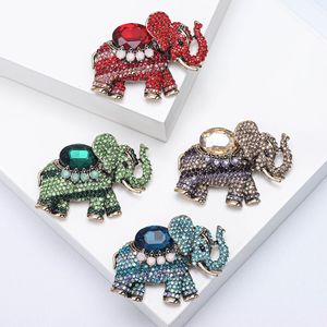 Nuovi Arrivi 2026 Spilla a Forma di Elefante in Lega Stile Coreano, Elegante per Abiti da Donna, Regalo di Anniversario, Spilla Esotica con Strass per Madri - Product Image 1