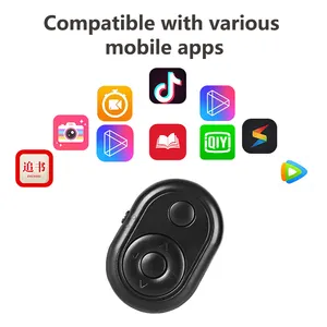 Wholesale high uqality Universal Mobile Phone BT Remote Control Selfie Camera Shutter For TikTok/taking photo