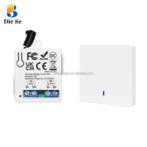 Interrupteur mural sans fil Zhipin 433 MHz avec télécommande, relais DC 8-80V 10A, panneau 86 pour LED, pompe, ventilateur, serrure électrique - Vente en gros - Product Image 1