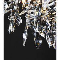 Lustre de luxe en cristal K9 pour salle à manger, luminaires décoratifs LED en forme de branche d'arbre, base en aluminium à montage en surface, indice de protection IP65