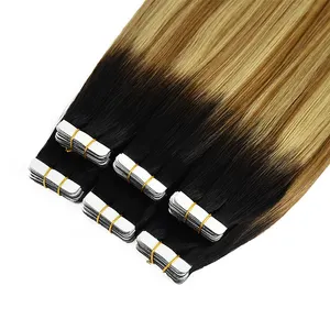 ISWEET vente en gros de bandes dans les extensions de cheveux 100% vrais cheveux humains vierges sans couture extensions de cheveux raides pour les femmes
