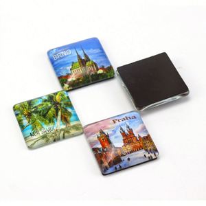 Regalo Promocional, Juego de Cristales de Vidrio OEM, Imanes Redondos con Forma de Cúpula para Puerta de Refrigerador, Adhesivo Magnético - Product Image 1
