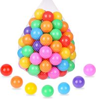 Balles de piscine à balles gonflables en plastique souple colorées non toxiques pour bébés, idéales pour tente de jeu intérieure, personnalisables, vente en gros