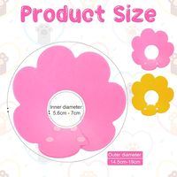Lot de 2 colliers coniques souples en feutre, collier d'Elizabeth réglable, collier de récupération post-chirurgie anti-léchage pour chats et petits chiens