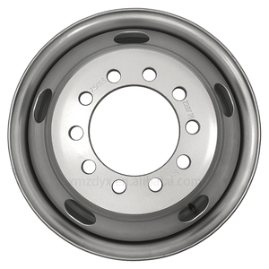 Jante de camion en acier aluminium de qualité supérieure Offre Spéciale Roues tubeless finition argentée de 19.5 pouces <span class=keywords><strong>Pneu</strong></span> 225/70R19.5 Roues de camion neuves - Product Image 1