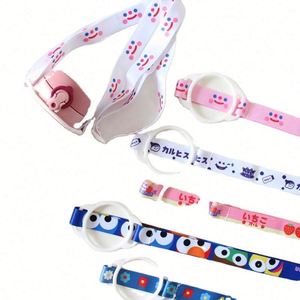 Custom LOGO Printed Lightweight Fashionable <b>Polyester</b> Portable Adjustable Shoulder Carrying Strap Silicone Water Bottle <b>Lanyard</b> - Product Image 3