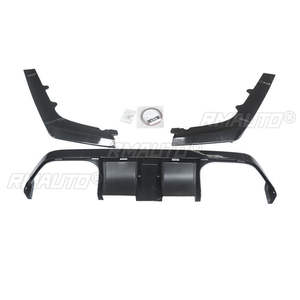 <b>Car</b> Rear Bumper <b>Diffuser</b> Lip With Lamp LightFor BMW F80 M3 F82 M4 2015-2020 Spoiler Protector Splitter Carbon Fiber Style - Product Image 6