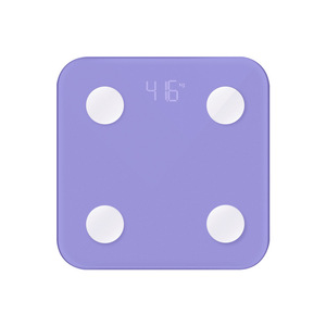 Smart Body Fat <b>Scale</b> for USB Powered Rechargeable Digital <b>Weight</b> <b>Scale</b> Home Health Monitoring Violet Color Rectangle Shape - Product Image 1