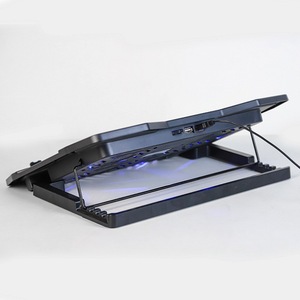 F4 Laptop <b>Cooling</b> <b>Pad</b> 4 Fans Air Cooled Plastic Lightweight Portable Design Fast <b>Cooling</b> for Notebook - Product Image 4