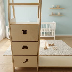 Perchero de Madera Multifuncional, Moderno, Ecológico y Duradero, Armario <span class=keywords><strong>para</strong></span> Ropa <span class=keywords><strong>para</strong></span> Dormitorio Infantil y Sala de Estar, Muebles Infantiles - Product Image 3