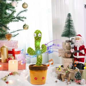 Dancing Cactus Toy Electronic Dancing Cactus Toy With Lighting Singing Cactus Recording and <b>Repeat</b> Your Words - Product Image 6