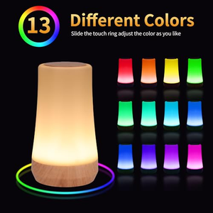 Luz Nocturna LED Recargable de Tamaño Mediano con Control Táctil/Remoto, 5 Colores Cambiantes, Sin Luz Azul, Fabricada en ABS - Product Image 2