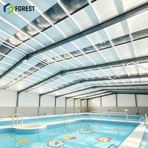 Centre aquatique modulaire clé en main en acier préfabriqué pour piscine et salle de sport, structure haute hauteur - Product Image 1