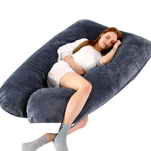 Oreiller de <span class=keywords><strong>grossesse</strong></span> en forme de U Oreiller complet de maternité pour les jambes arrière <span class=keywords><strong>et</strong></span> le ventre Coussin de protection latérale pour les femmes enceintes - Product Image 2