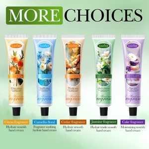 Ensemble de crèmes pour les mains parfumées aux plantes SADOER, hydratantes, lissantes, anti-fissures, soins de la peau pour l'hiver - Product Image 5