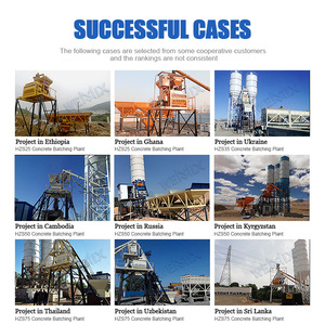 โรงงานผสมคอนกรีตไฟฟ้าพร้อมผสม HZS35 35 M3ต่อการก่อสร้างใหม่ - Product Image 2