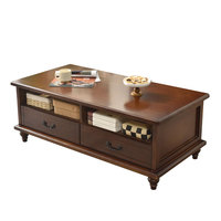 Table basse multifonctionnelle en bois pour salon, petit appartement, design moderne, table à manger double usage, armoire de rangement